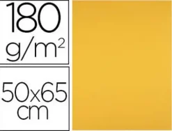 CARTULINA LIDERPAPEL 50X65 180 GR ORO VIEJO PAQUETE DE 25
