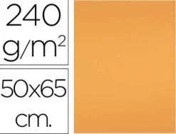 CARTULINA LIDERPAPEL 50X65 CM 240G/M2 NECTARINA PAQUETE DE 25 UNIDADES