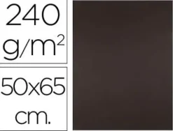 CARTULINA LIDERPAPEL 50X65 CM 240G/M2 MARRON PAQUETE DE 25 UNIDADES