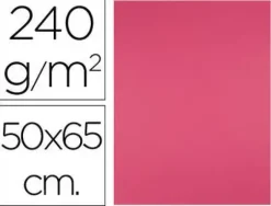 CARTULINA LIDERPAPEL 50X65 CM 240G/M2 FUCSIA PAQUETE DE 25 UNIDADES