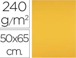 CARTULINA LIDERPAPEL 50X65 CM 240G/M2 ORO VIEJO PAQUETE DE 25 UNIDADES