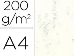 CARTULINA MARMOLEADA DIN A4 200 GR. GRIS PAQUETE DE 100 H