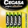 CEGASA SUPER ALCALINE PACK DE 4 PILAS LR03 AAA - ALTA TECNOLOGIA - FIABILIDAD - ELEVADO RENDIMIENTO - MAXIMAS PRESTACIONES
