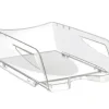 CEP BANDEJA JUMBO COLOR CRISTAL.APILABLE EN ESCALERA.FORMATO FOLIO.DIMENSIONES: 386X270X115 MM.REF.220 CR