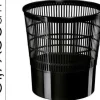 CEP PAPELERA ECOLINE POLIESTIRENO APILABLE 16 LITROS DIMENSIONES 298X314 MM NEGRO REF.237 CS57157