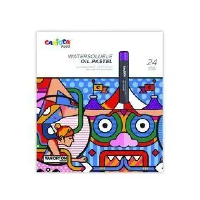 CERA PASTEL AL OLEO CARIOCA PLUS 24 COLORES SURTID