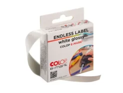CINTA ADHESIVA COLOP POLIPROPILENO BLANCO BRILLO PARA IMPRESORA E-MARK