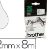 CINTA BROTHER MK-231 BLANCO-NEGRO 12MM LONGITUD 8 MT