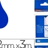 CINTA BROTHER TZEFA3 TEXTIL TEXTO AZUL SOBRE FONDO BLANCO 12 MM LONGITUD 3 MT