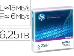 CINTA DATOS HP LTO ULTRIUM 6 2.5TB/6.25TB RW/1000 PAGINAS