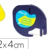 CINTA Q-CONNECT 12MM X 4MT NEGRO-HIPERAMARILLO PARA MAQUINA LETRATAG