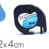 CINTA Q-CONNECT 12MM X 4MT NEGRO-ULTRA AZUL PARA MAQUINA LETRATAG