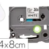 CINTA Q-CONNECT TZE-251 BLANCO-NEGRO 24MM LONGITUD 8 MT