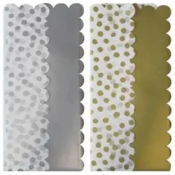 CLAIREFONTAINE PACK 6 HOJAS PAPEL SEDA 50X70CM LUNARES METALIZADO24294-GSC