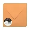 CLAIREFONTAINE POLLEN 20 SOBRES CUADRADO 165X165MM 120GR NARANJA CLEMENTINA 5593C
