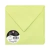 CLAIREFONTAINE POLLEN 20 SOBRES CUADRADO 165X165MM 120GR VERDE YEMA 55473C
