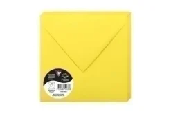 CLAIREFONTAINE POLLEN 20 SOBRES CUADRADO 165X165MM 120GR AMARILLO INTENSO 5563C