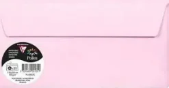 CLAIREFONTAINE POLLEN 20 SOBRES PLUS 110X220 120GR ROSA PELADILLA 5533C