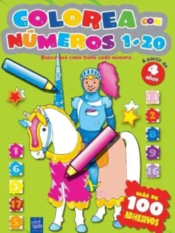 COLOREA CON NÚMEROS 1-10 AMRLL