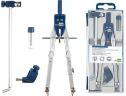 COMPAS LIDERPAPEL MICROMETRICO CON BIGOTERA RAPIDA ADAPTADOR Y ALARGADERA