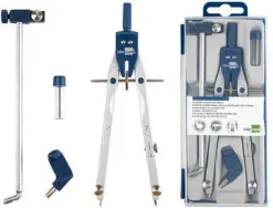 COMPAS LIDERPAPEL MICROTERMICO BK-304 CON ADAPTADOR Y ALARGADERA