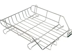 CONNECT BANDEJA SOBREMESA METALICA REJILLA CROMADA CS13301