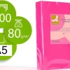 CONNECT PAPEL 500 HOJAS A5 CUARTILLA ROSA INTENSO 210X148,5MM 80GR