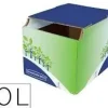 CONTENEDOR PAPELERA RECICLAJE FELLOWES SOBREMESA CARTON 100% RECICLADO MONTAJE MANUAL ENTRADA FRONTAL Y TAPA