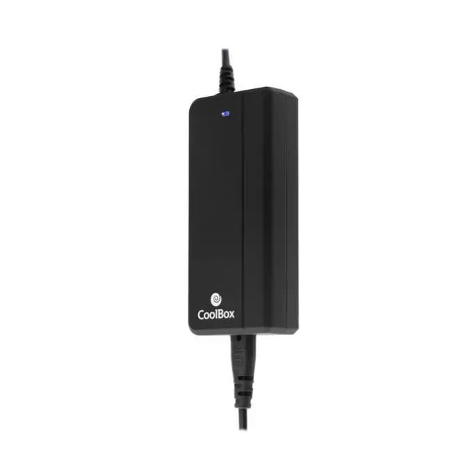 COOLBOX CARGADOR DE PORTATIL AUTOMATICO UNIVERSAL 90W - PUERTO USB 2.1A PARA SMARTPHONES Y TABLETS - 14 CONECTORES DIFERENTES - CABLE 1,50M ALIMENTACIÓN / 1M CARGADOR