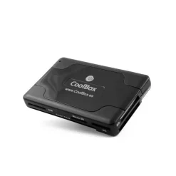 COOLBOX CRE065 MULTILECTOR DE TARJETAS EXTERNO - 3X USB 2.0, DNIE 4.0, SIM, SD, MMC, MICRO SD Y TODAS SUS VARIANTES - COLOR NEGRO