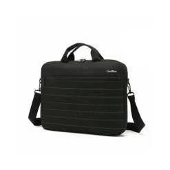 COOLBOX MALETIN PARA PORTATIL HASTA 14 - COMPARTIMENTO PRINCIPAL ACOLCHADO - TEJIDO IMPERMEABLE - COLOR NEGRO