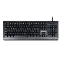 COOLBOX TEC04DNI TECLADO USB CON LECTOR INTELIGENTE DE TIPO PC/SC 2.0 COMO DNIE O TARJETA SANITARIA ESPAÑOLA - IDIOMA ESPAÑOL - COLOR NEGRO