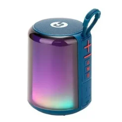 COOLSOUND ALTAVOZ BLUETOOTH LIGHT BOOM 5W - ASA DE TRANSPORTE - EFECTOS LUCES LED - COLOR AZUL