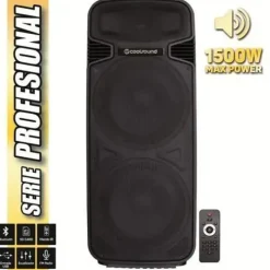 COOLSOUND PRO 500 ALTAVOZ AUTOAMPLIFICADO BLUETOOTH 1500W 2X15 450W RMS - USB, SD, ENTRADA MIC. JACK 6.3MM - MANDO A DISTANCIA