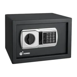 CROMAD CAJA FUERTE ELECTRONICA - ALTO NIVEL DE SEGURIDAD - DE 3 A 8 DIGITOS - BISAGRAS OCULTAS - INCLUYE LLAVE DE EMERGENCIA - 200X310X200MM