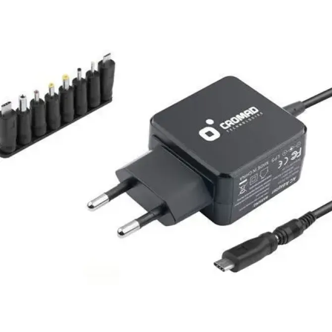 CROMAD CARGADOR DE PARED UNIVERSAL AUTOMATICO 16W - 9 CONECTORES DIFERENTES