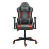 CROMAD SERIE PHOENIX SILLA GAMING - ALTURA REGULABLE CON PISTON DE GAS CLASE 2 - RECLINABLE HASTA 180º - COJINES LUMBAR Y CERVICAL - COLOR GRIS/ROJO/NEGRO