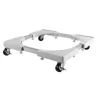 CROMAD SOPORTE/BASE AJUSTABLE CON RUEDAS PARA NEVERA Y LAVADORAS - COLOR BLANCO