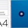 CUADERNO ESPIRAL LIDERPAPEL A4 MICRO ANTARTIK TAPA FORRADA80H 90 GR HORIZONTAL 1 BANDA 4 TALADROS COLOR AZUL OSCURO