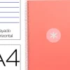 CUADERNO ESPIRAL LIDERPAPEL A4 MICRO ANTARTIK TAPA FORRADA80H 90 GR HORIZONTAL 1 BANDA 4 TALADROS COLOR ROSA CLARO