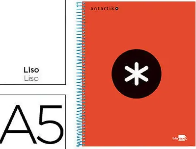 CUADERNO ESPIRAL LIDERPAPEL A5 MICRO ANTARTIK TAPA FORRADA 1