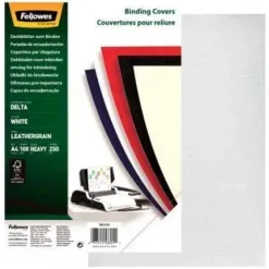 CUBIERTA DELTA CUERO A4 250G BL/100U