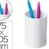CUBILETE PORTALAPICES ARCHIVO 2000 ECOGREEN 100% RECICLADO COLOR BLANCO PASTEL