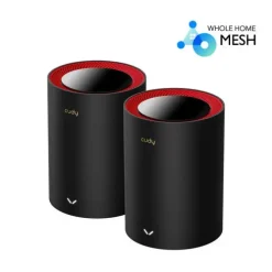 CUDY AX3000 PACK DE 2 SISTEMAS WIFI 6 MESH AX3000 2.5G DUAL BAND - ADMITE ANCHO DE BANDA DE 20/40/80/160MHZ - 1X PUERTO LAN 10/100/1000MBPS, 1X PUERTO WAN 2.5GBPS - 5 ANTENAS INTERNAS