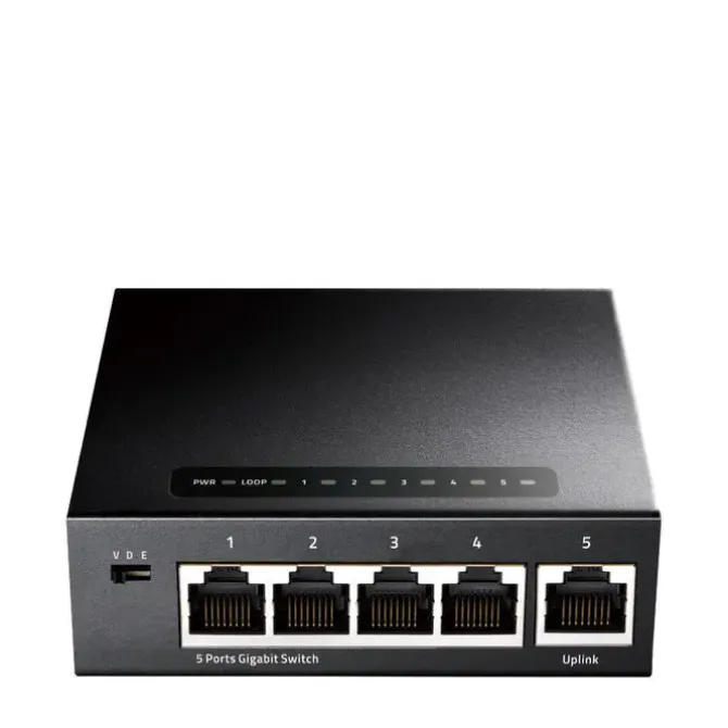 CUDY GS105 SWITCH 5 PUERTOS GIGABIT ADAPTABLES 10/100/1000 MBPS