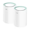 CUDY M1300 PACK DE 2 SISTEMAS WIFI MESH AC1200 DUAL BAND - 867MBPS EN 5GHZ, 300MBPS EN 2,4GHZ - 1X PUERTO LAN 1000/100/10MBPS, 1X PUERTO WAN 1000/100/10MBPS - 2 ANTENAS INTERNAS