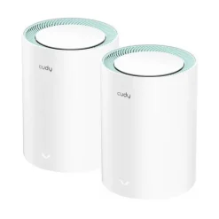 CUDY M1300 PACK DE 2 SISTEMAS WIFI MESH AC1200 DUAL BAND - 867MBPS EN 5GHZ, 300MBPS EN 2,4GHZ - 1X PUERTO LAN 1000/100/10MBPS, 1X PUERTO WAN 1000/100/10MBPS - 2 ANTENAS INTERNAS