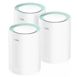 CUDY M1300 PACK DE 3 SISTEMAS WIFI MESH AC1200 DUAL BAND - 867MBPS EN 5GHZ, 300MBPS EN 2,4GHZ - 1X PUERTO LAN 1000/100/10MBPS, 1X PUERTO WAN 1000/100/10MBPS - 2 ANTENAS INTERNAS