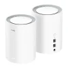 CUDY M1800 PACK DE 2 SISTEMAS WIFI 6 MESH AX1800 DUAL BAND - 1201MBPS EN 5GHZ, 574MBPS EN 2,4GHZ - 1X PUERTO LAN 1000/100/10MBPS, 1X PUERTO WAN 1000/100/10MBPS - 4 ANTENAS INTERNAS