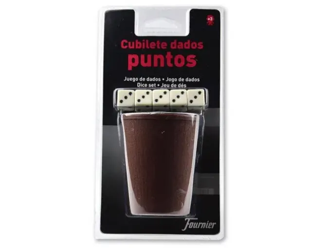 DADOS POKER FORUNIER CON CUBILETE EN BLISTER